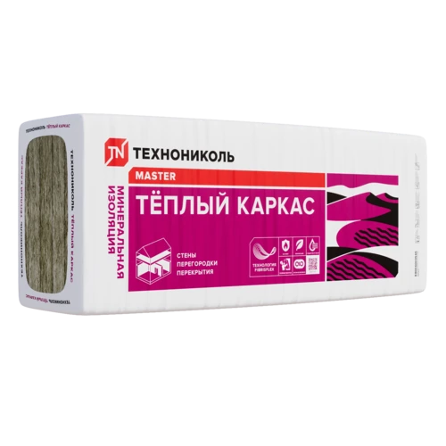 УТЕПЛИТЕЛЬ ТЕХНОНИКОЛЬ ТЁПЛЫЙ КАРКАС (10 ПЛИТ, 7,32 КВ.М), 1200Х610Х50